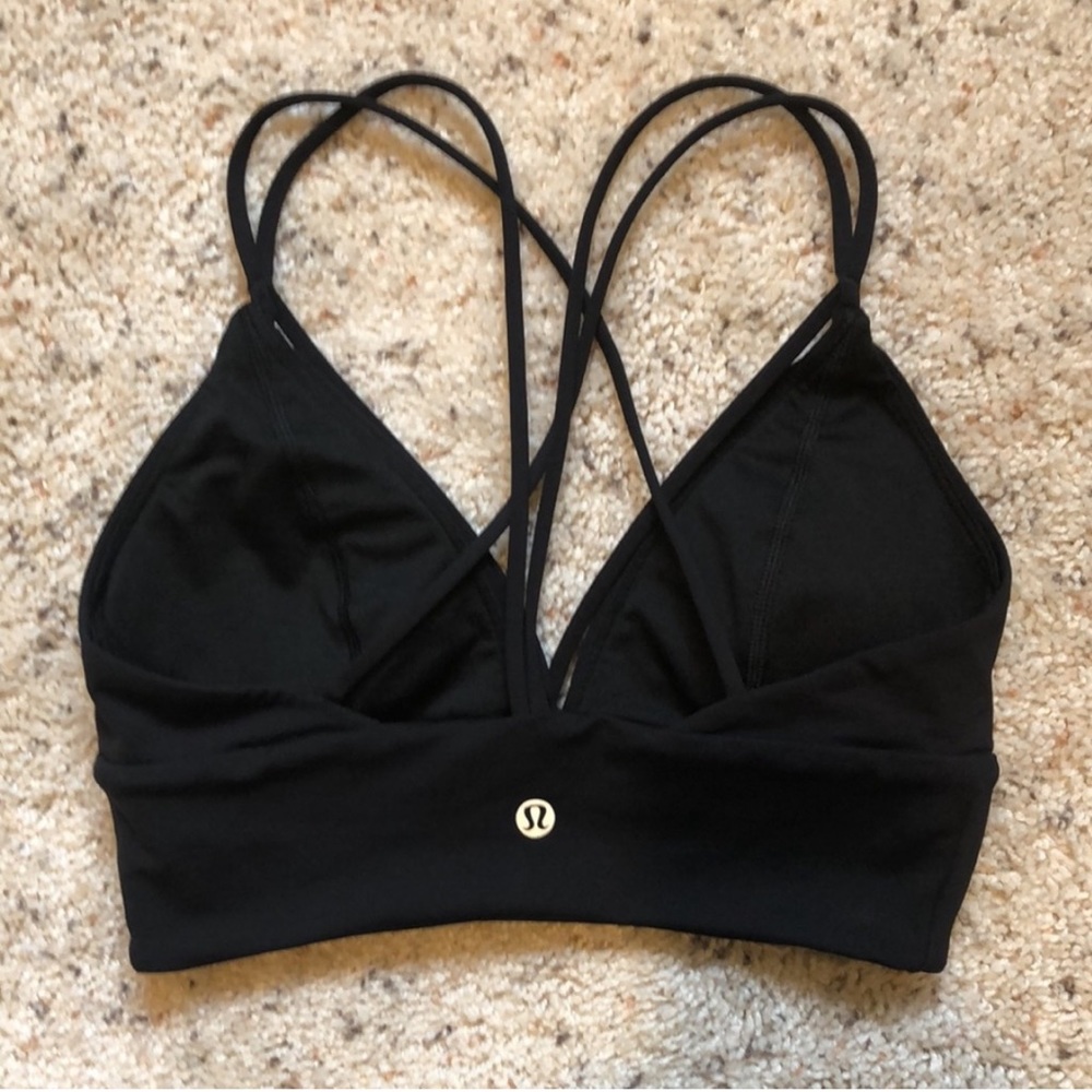 Lululemon Pushing Limits Bra Black Size 4 - Picture 5 of 7